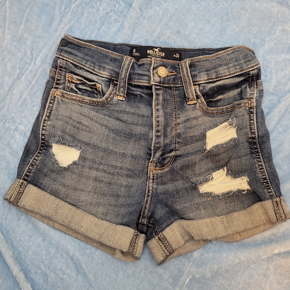 High Waisted Denim Shorts